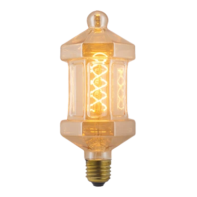 Bombilla LED de filamento ámbar